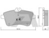 AISIN BPMB-1008 Brake Pad Set, disc brake